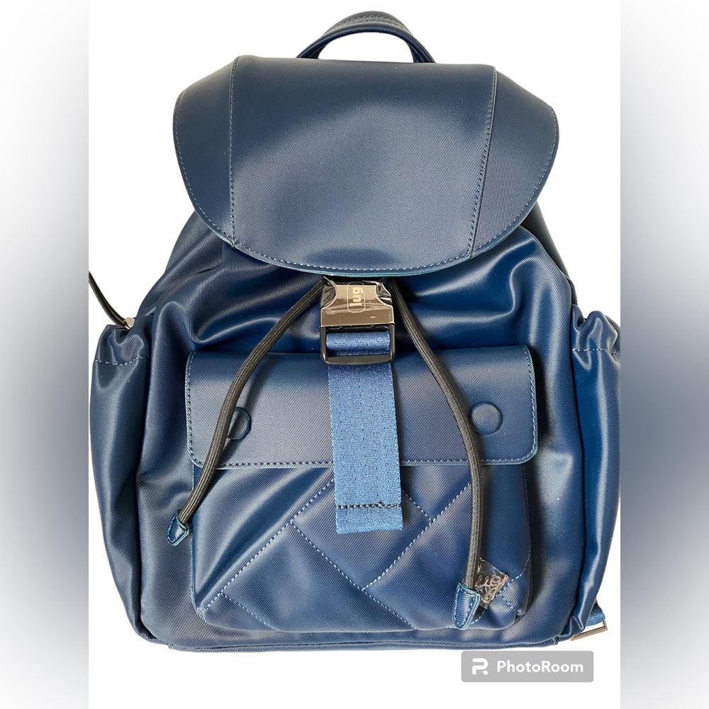 Lug Wiffle Backpack Satin Luxe VL Indigo New
